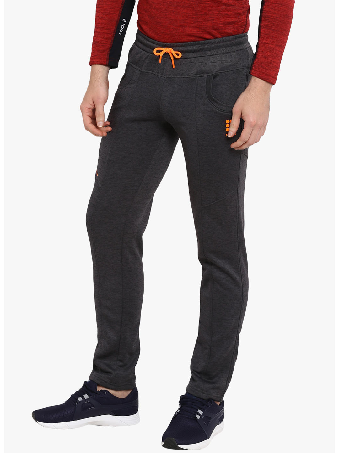 Buy Rock.it Cotton Blend Grey Solid Track Pant Online in India - Rock.it–  Rockit