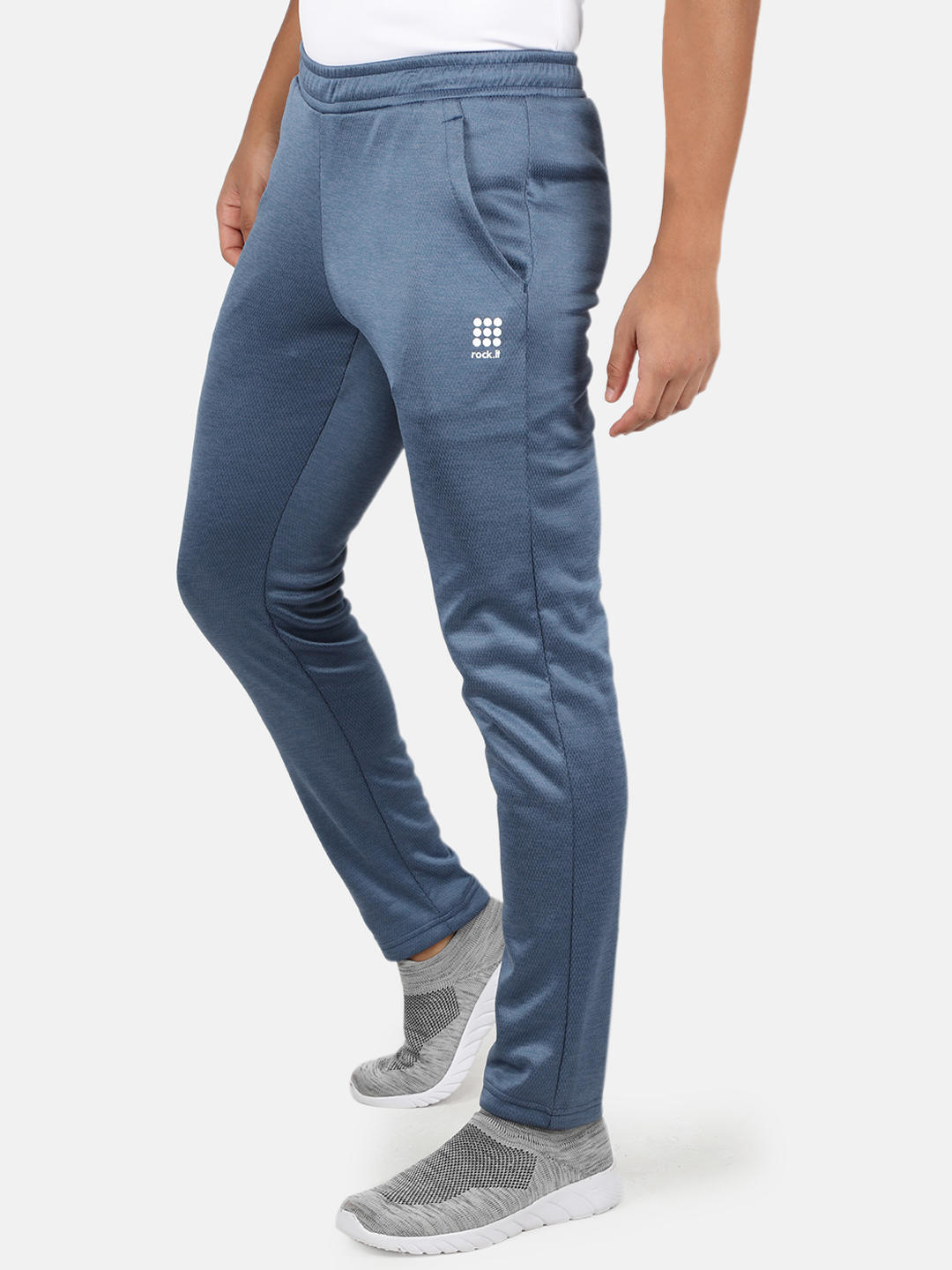 Buy Rock.it Men Charcoal Grey Solid Track Pants - Track Pants for Men  6715066 | Myntra